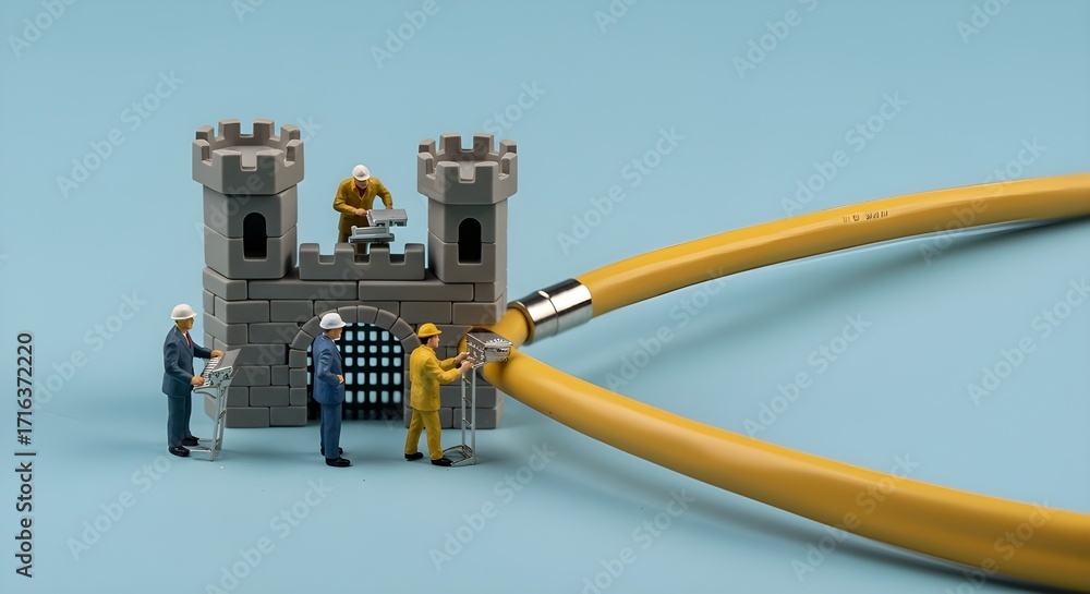 Obraz premium Constructing a LEGO paradise with imaginative designs and colorful bricks.