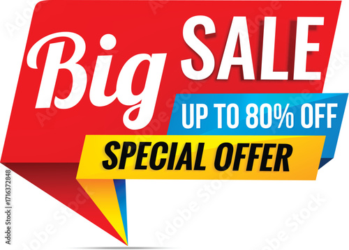 big sale banner template.Vector background.Super sale poster