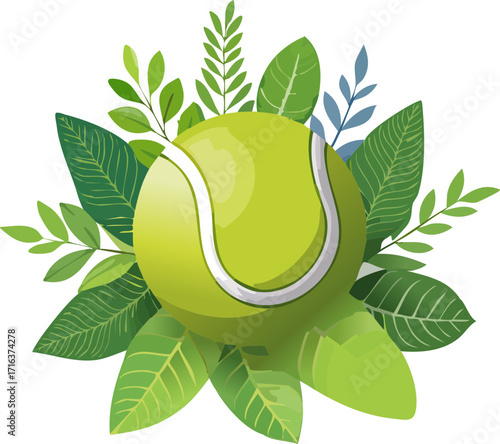tenis topu vektör çizimi 
