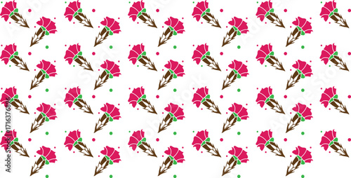 Wallpaper in the style of Baroque. Seamless vector background. Set of colored floral ornament. Graphic pattern for fabric, wallpaper, packaging. Ornate Damask flower ornament