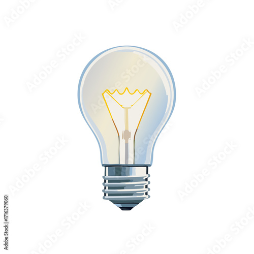 Lightbulb illustration concept idea innovative thinking bright creativity energy