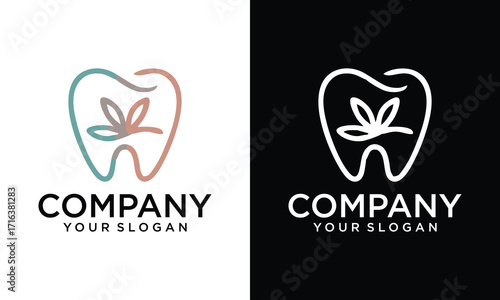 Creative dental medical logo design. dental vector logo inspiration	
