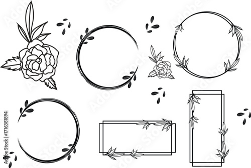 Laurel wreath. Vintage heraldry branching leaf wreaths, laurels leaves and laurels nobility label vector set