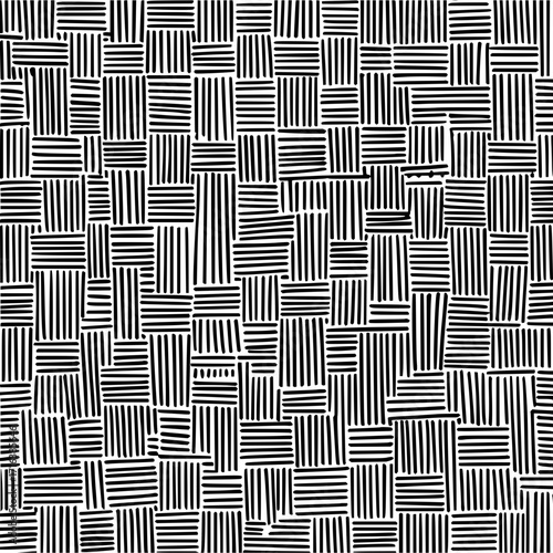 Abstract background with black and white lines forming a grid like pattern in a chaotic arrangement