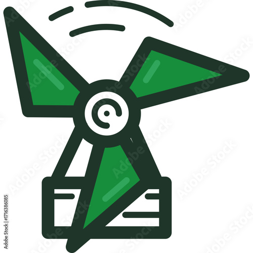 the image displays the a Wind Energy Icon .