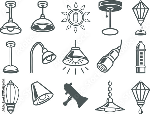Collection of Safety and Emergency Equipment Icons Representing Protection and Preparedness
