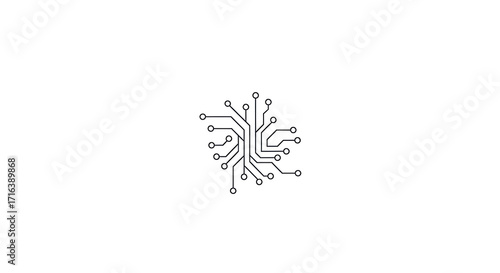 Abstract digital circuit board design symbolizing technology and connection