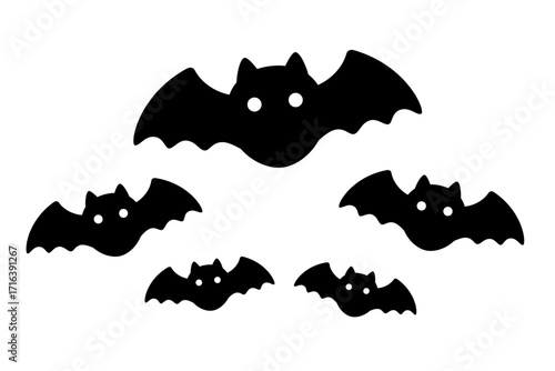 Halloween illustration:：cute bat illustration