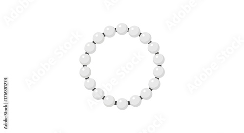Elegant Pearl Bracelet A Timeless Accessory of White Beads and Sophistication