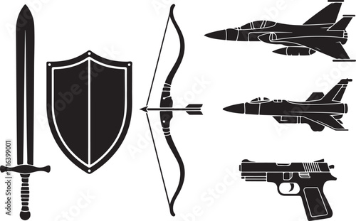 Modern defense meets ancient might icons