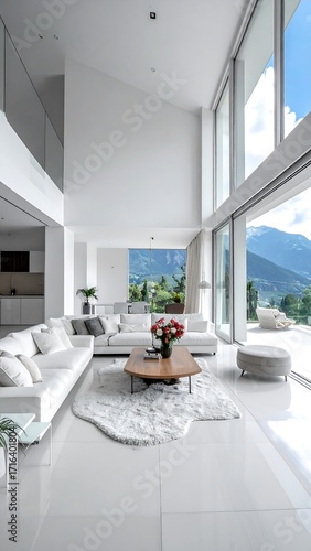 Modern open-plan living area