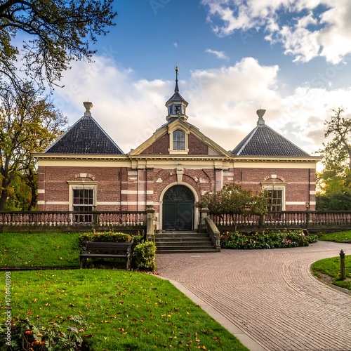 Autumnal European building