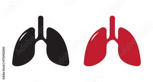 Medical lung-shaped icon isolated. representing respiratory system and pulmonary health , vector illustration eps 10
