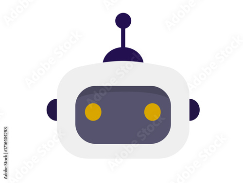 AI Chat bot, Vector Illustration