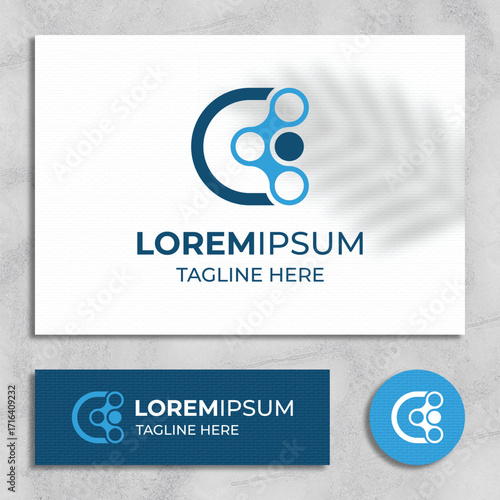 Technology C Letter Logo Design Template