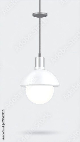 Modern pendant light illustration