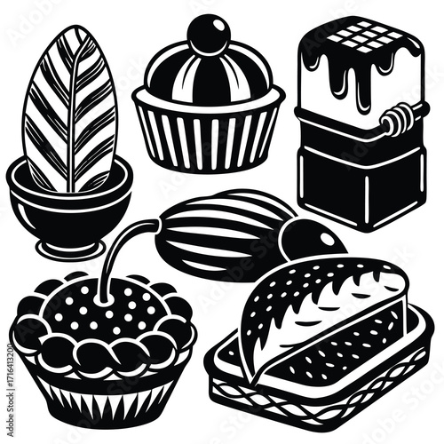 Wholesome bakery advertisement featuring freshly baked bread and delicious cakes perfect for promotions and branding