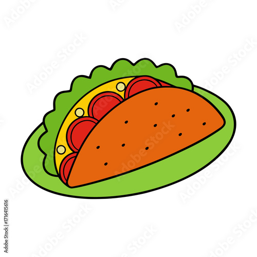 vegetarian taco food