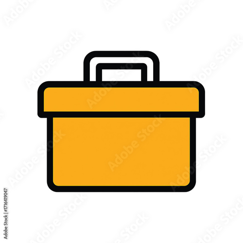 Minimal Yellow Toolbox Icon