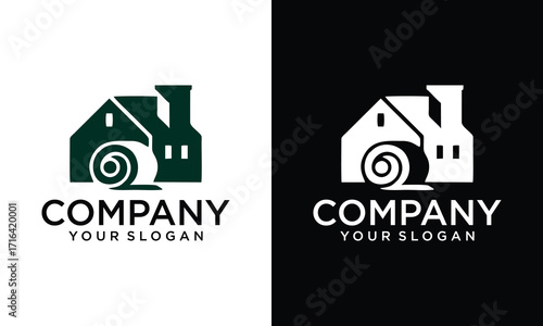 Creative Real estate logo design.  modern and elegant style design. bussines logo design template