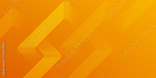 Orange abstract background. Minimal pattern. Vibrant gradient geometric lines. Modern design. vector Eps 10