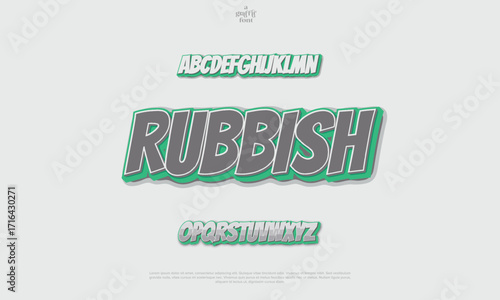 Modern Graffiti Font Bold Typography with Spray Paint Effect