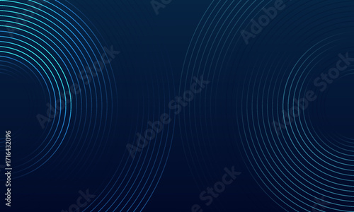 abstract dark background with glowing lines circles