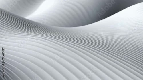 Black and white abstract background with smooth flowing lines