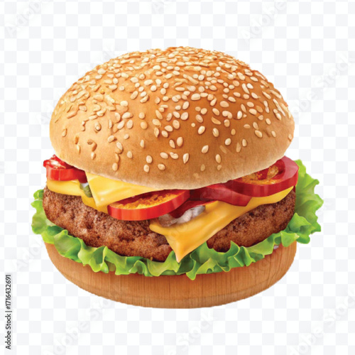 realistic 3d delicious fast food icons (fried chicken,  pizza slice , french fries ) set isolated on transparent background