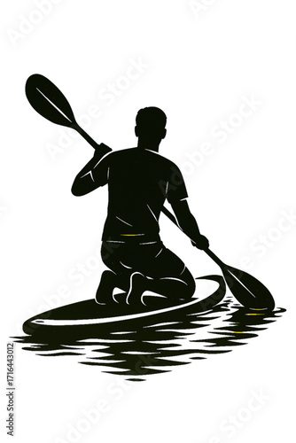 Paddleboarding icon