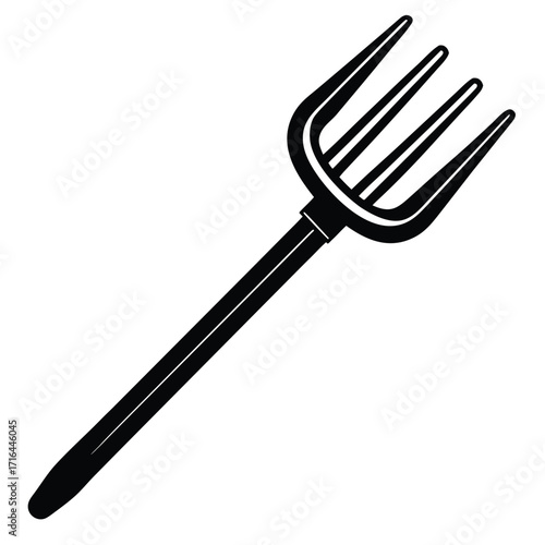 pitchfork icon on white background