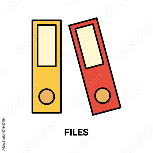 Organized Collection of Documents in Binders for Efficient Record Keeping and Storage