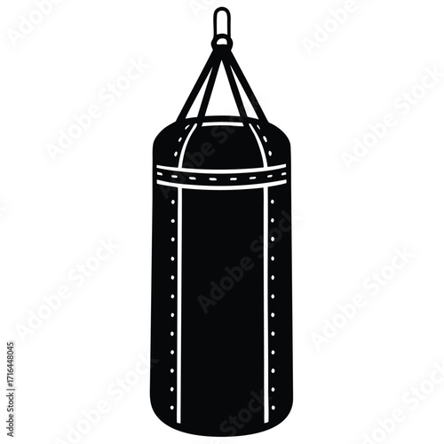 punching bag icon on white background
