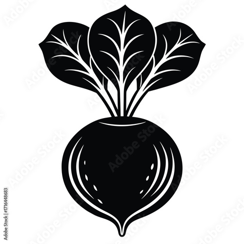 radish icon on white background