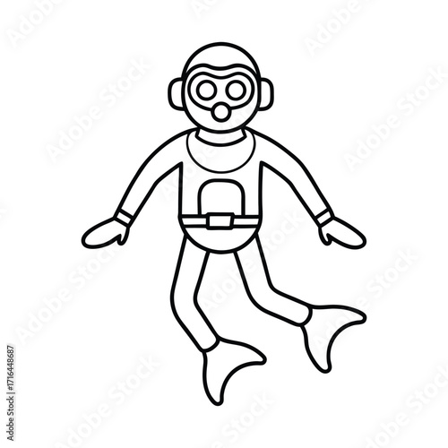 scuba diver Svg
