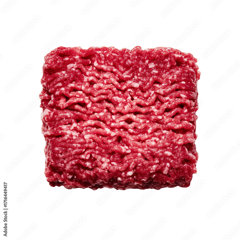 Obraz premium Ground beef isolated on transparent background