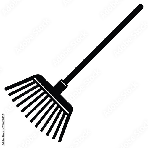rake icon on white background
