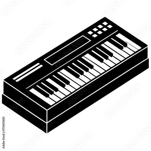 piano keys vector illustration