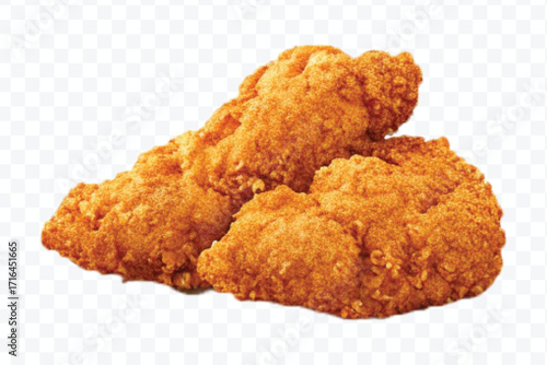 realistic 3d delicious fast food icons (fried chicken,  pizza slice , french fries ) set isolated on transparent background
