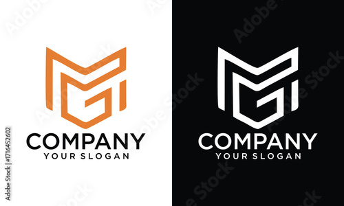 Creative MG GM Logo Monopgram Icon Vector Template