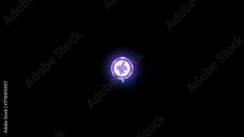 Dramatic video effect of lightning striking the dark sky, creating a tense atmosphere.