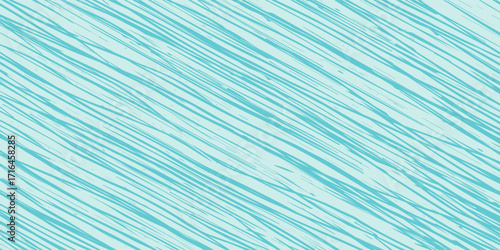 Grain wood image texture on blue cyan board background. Mint green Solid paper abstract simple art good modern illustrations light style
