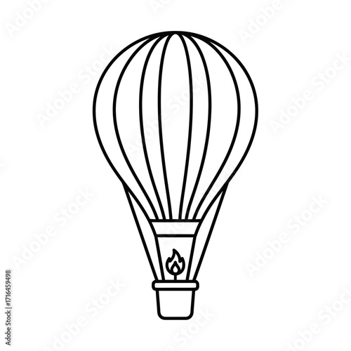 hot air balloon vector illustration