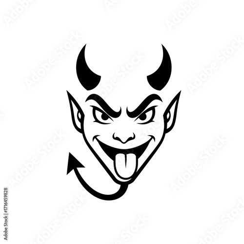 devil face vector illustration