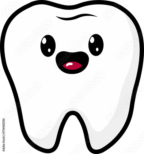 Healthy Human Teeth Vector Illustration