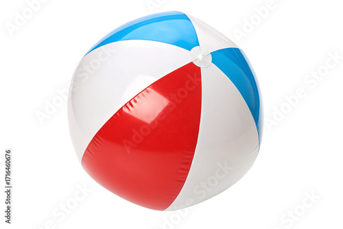Free Download Colorful inflatable beach ball for summer fun and outdoor recreation at the pool or the beach - GFXLoad