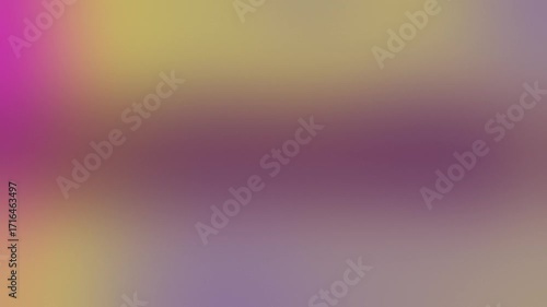 Abstract wallpaper background in seamless loop. Backdrop for advertising and presentation pitch. Purple, and yellow colors background animated and blurred. Space for text and title