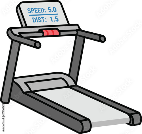 Treadmill Icon – Fitness Equipment, Running Machine & Gym Workout