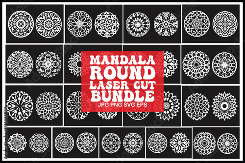 Mandala Round Laser Cut Bundle 