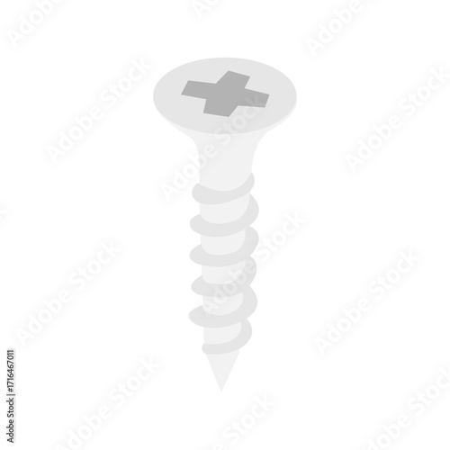iron screw vector